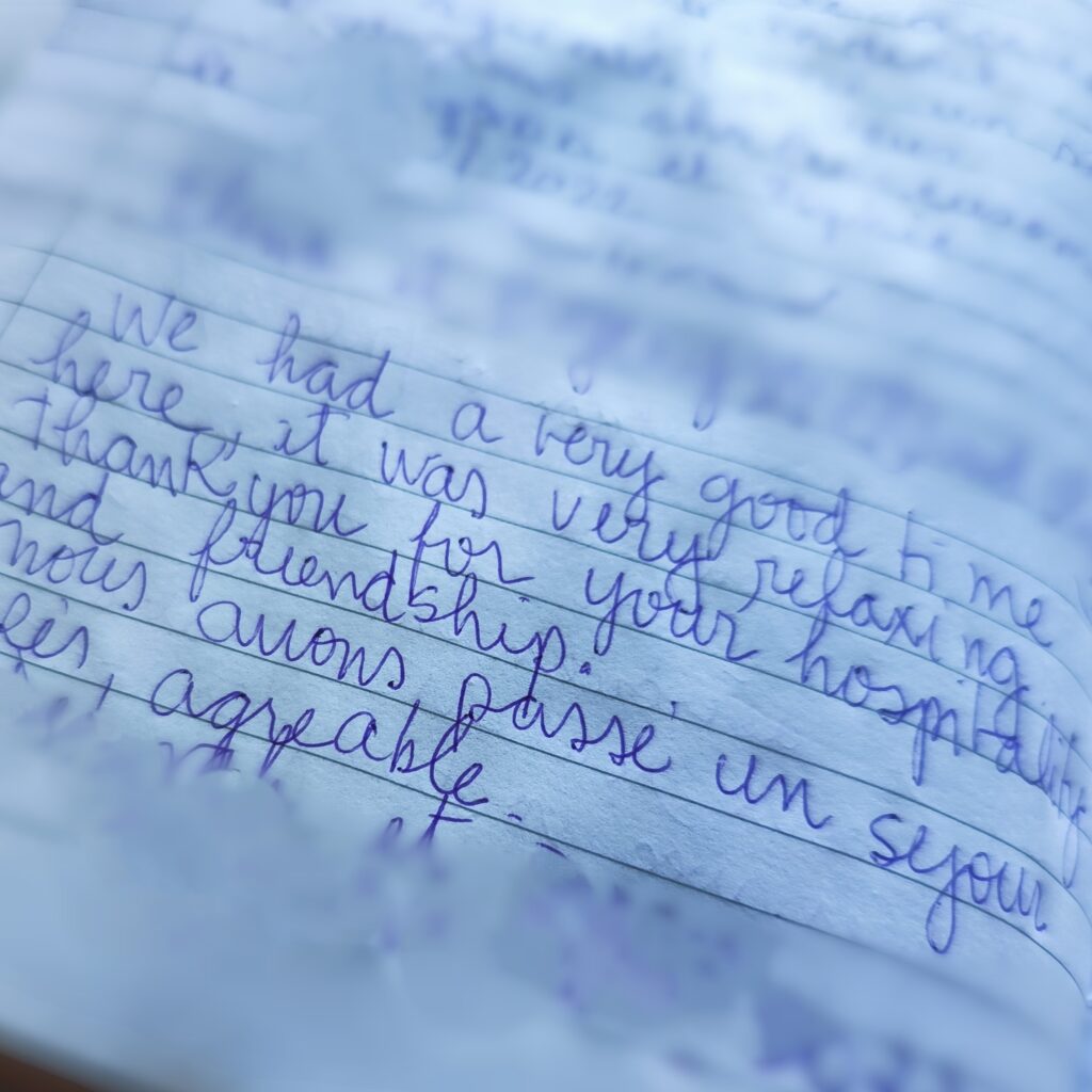 Guestbook note: We had a very good time here; it was very relaxing
